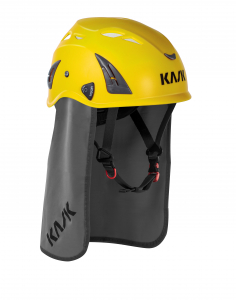 KASK Helm mit Nackenschutz gelb