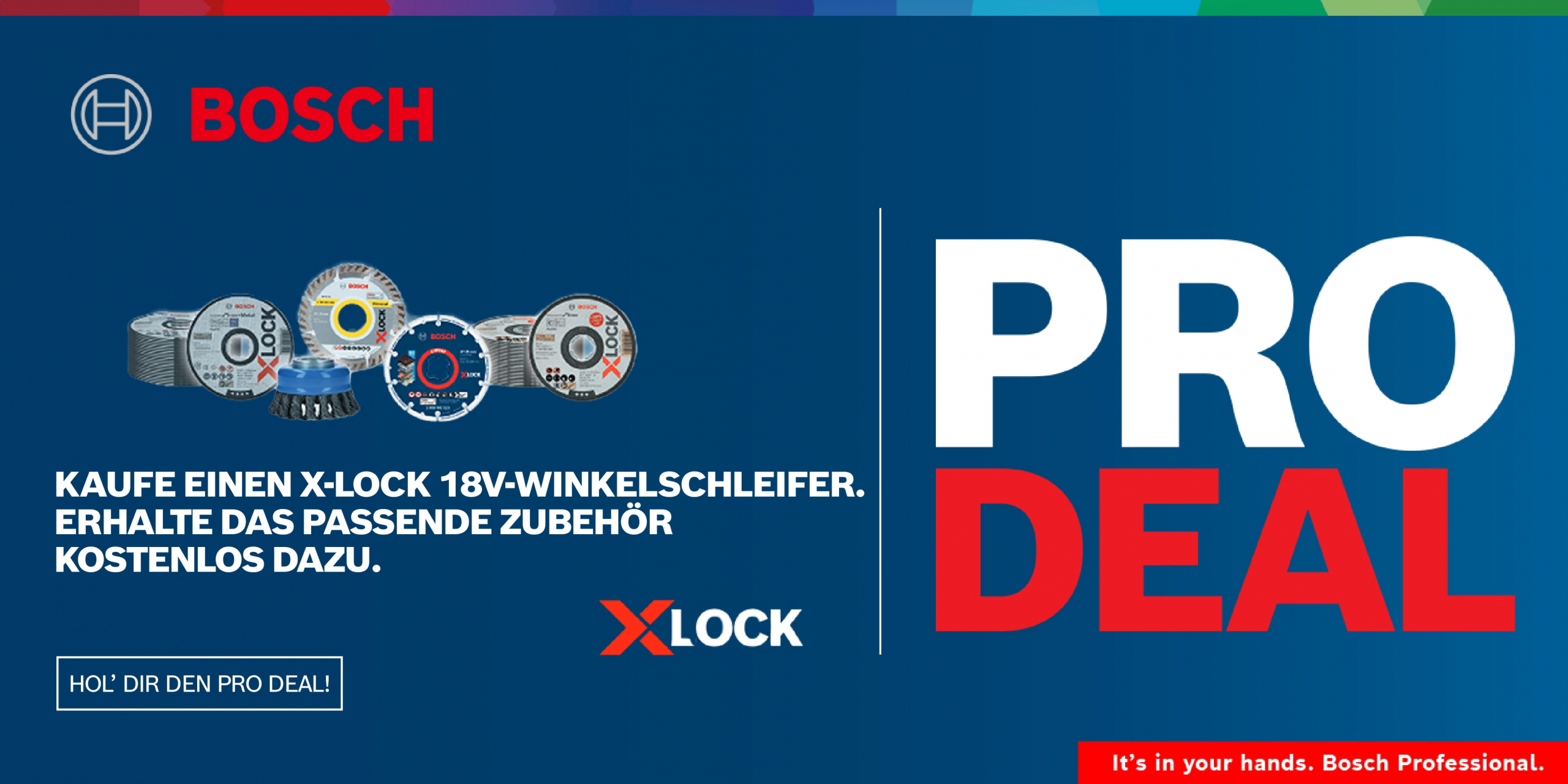 Bosch Winkelschleifer mit X-Lock Aktion