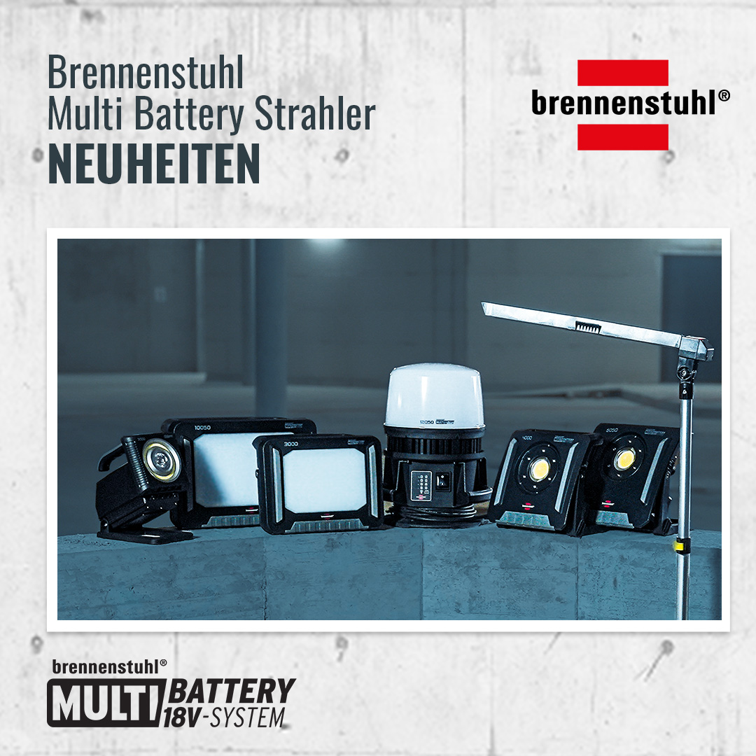Brennenstuhl Multi Battery Baustrahler - Headerbild Mobil